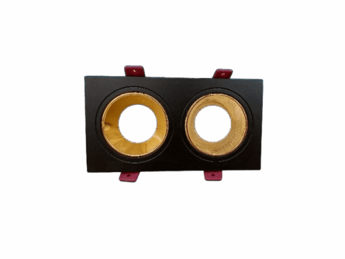 سبوت الومنيوم مربع ثنائي اسود X جولد