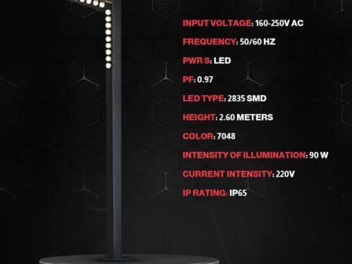 عمود اضاءة حدائق معدن CLH