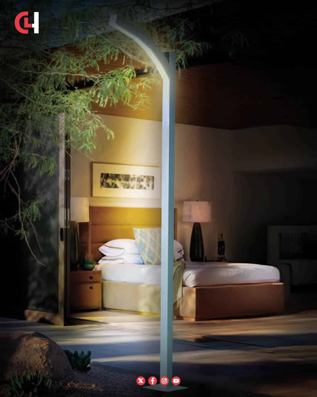 Untitled 128 R City Lights Hub | المورد الرائد للإضاءة في مصر - عمود اضاءة حدائق الومنيوم 2.8متر من CLH