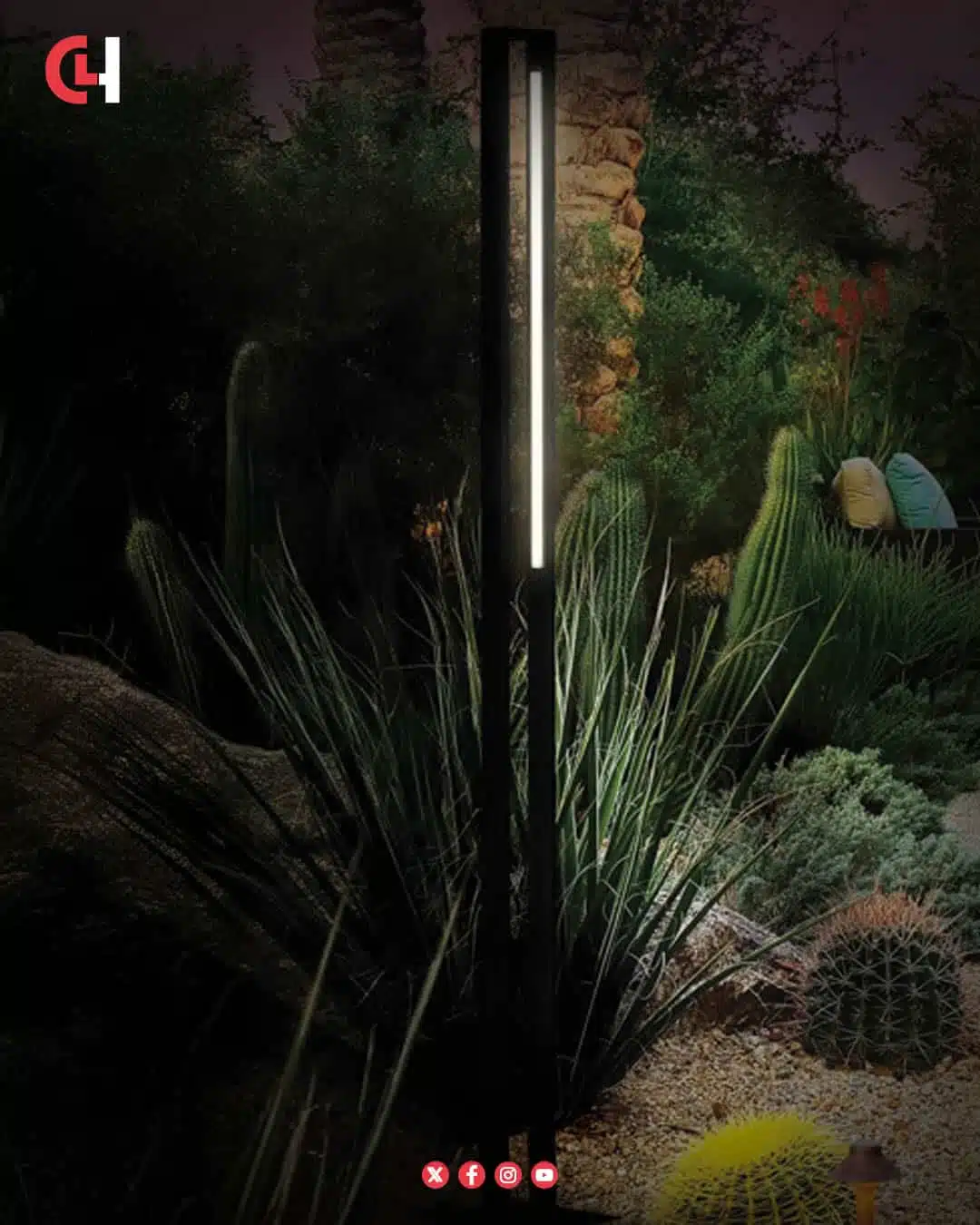 Untitled 131 R City Lights Hub | المورد الرائد للإضاءة في مصر - عمود اضاءة حدائق الومنيوم 2 متر من CLH