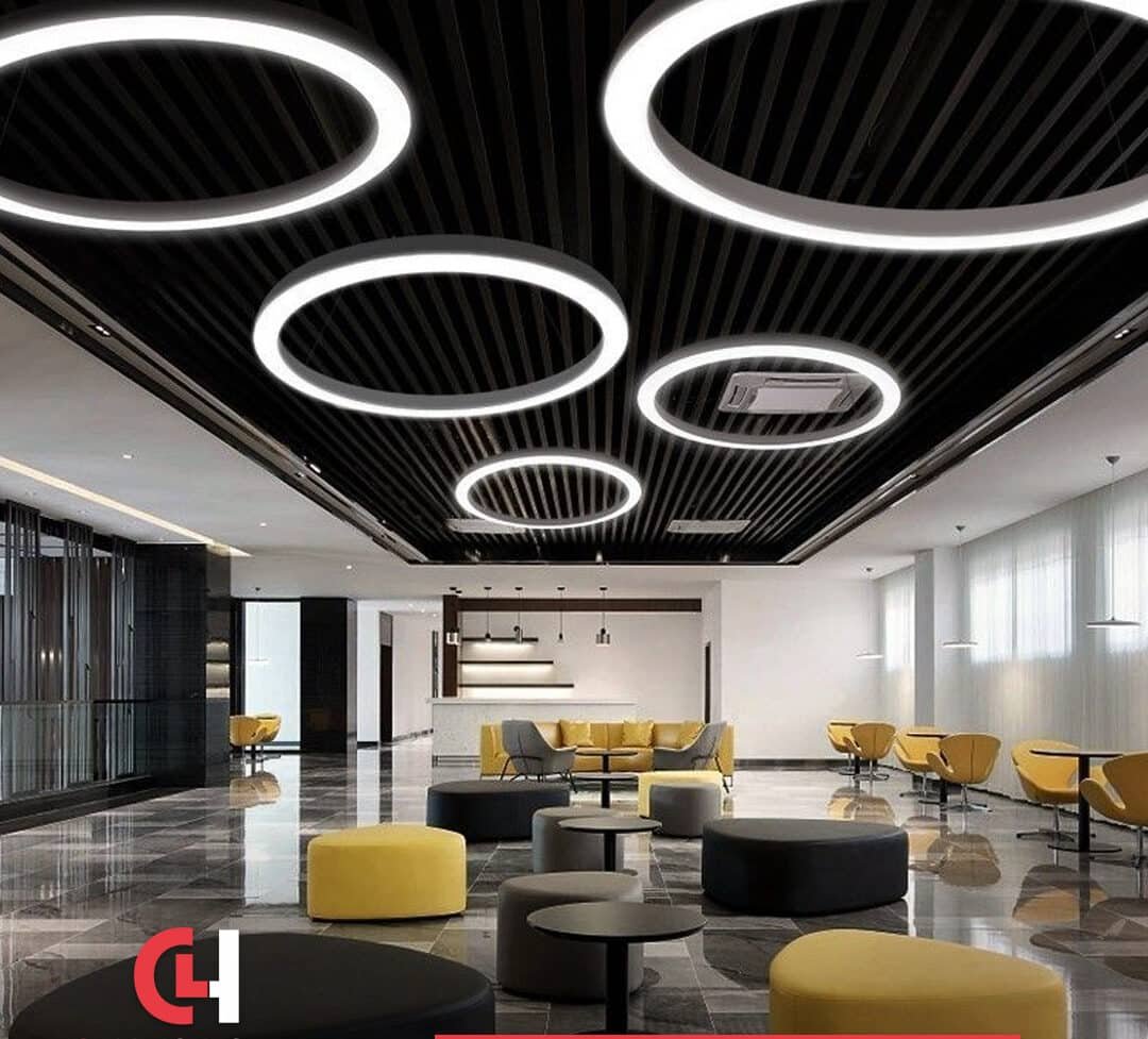 City Lights Hub | المورد الرائد للإضاءة في مصر - نحت الفراغ بالدوائر المضيئة: فن استخدام البروفايل ليد الدائري في التصميم الحديث