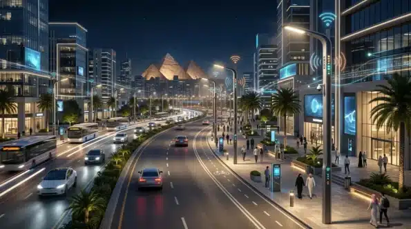 إنارة الشوارع الذكية