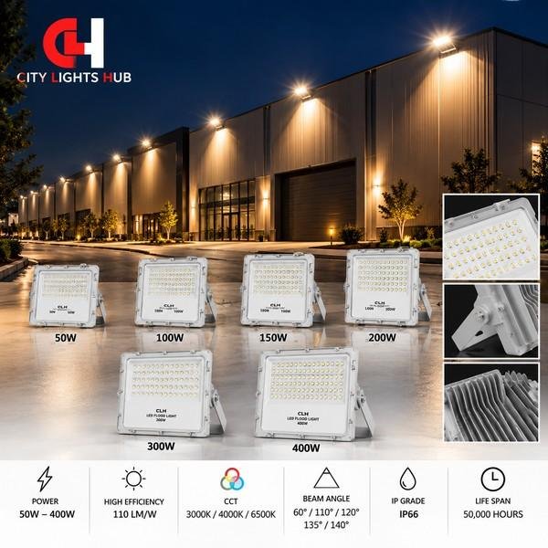 CLH_High_Power_50W-400W_600x600_100KB كشاف واجهات هاي باور 50w,100w,150w,200w,300w,400w - الصورة 1