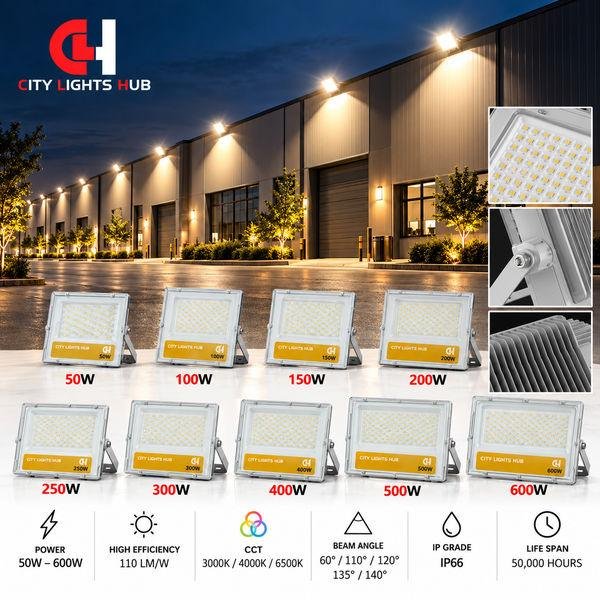 CLH_SMD1_50W-600W_600x600_100KB كشاف ليد خارجي CLH SMD1 – بقدرات 50 إلى 600 وات - الصورة 1